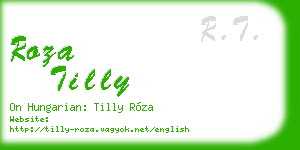 roza tilly business card